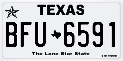 TX license plate BFU6591