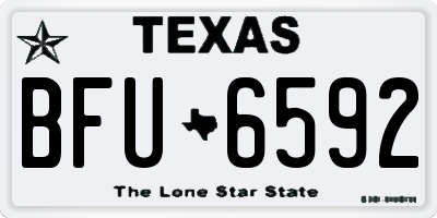 TX license plate BFU6592