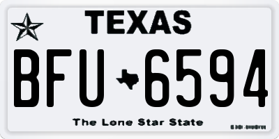 TX license plate BFU6594