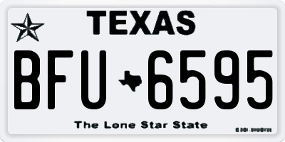 TX license plate BFU6595