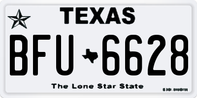 TX license plate BFU6628
