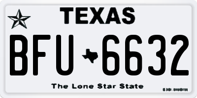 TX license plate BFU6632