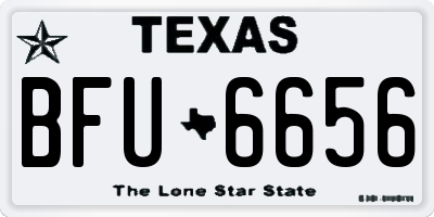 TX license plate BFU6656