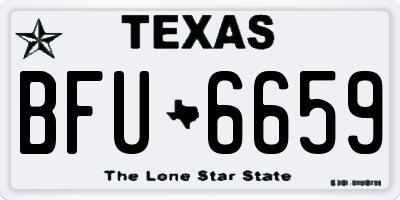 TX license plate BFU6659