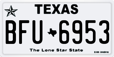TX license plate BFU6953