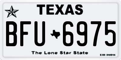 TX license plate BFU6975