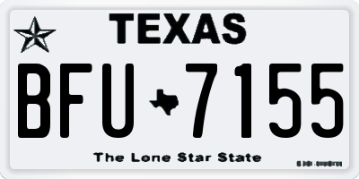 TX license plate BFU7155
