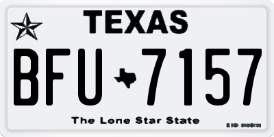 TX license plate BFU7157