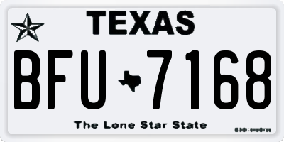TX license plate BFU7168