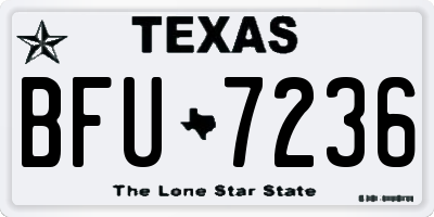 TX license plate BFU7236