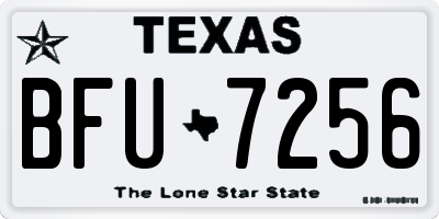 TX license plate BFU7256