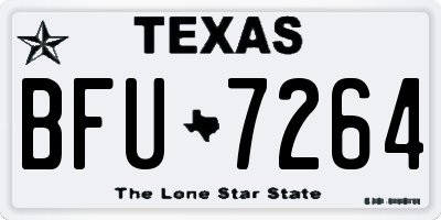 TX license plate BFU7264