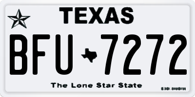 TX license plate BFU7272