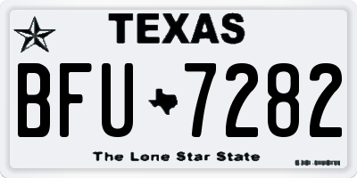 TX license plate BFU7282