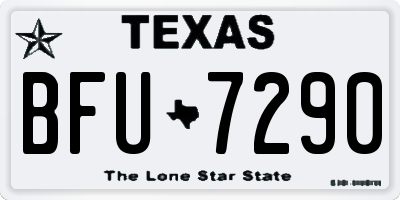 TX license plate BFU7290