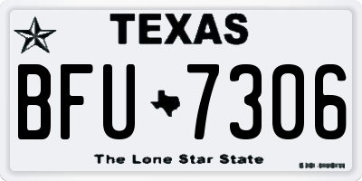 TX license plate BFU7306