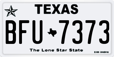 TX license plate BFU7373