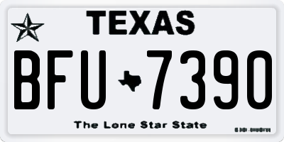 TX license plate BFU7390
