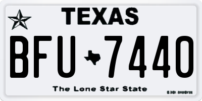 TX license plate BFU7440