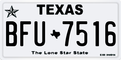 TX license plate BFU7516