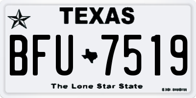 TX license plate BFU7519