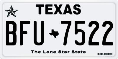TX license plate BFU7522