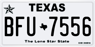 TX license plate BFU7556