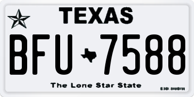TX license plate BFU7588