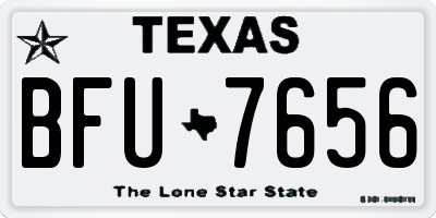 TX license plate BFU7656