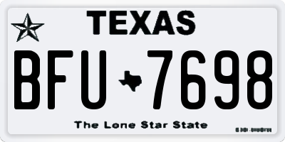 TX license plate BFU7698