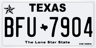 TX license plate BFU7904
