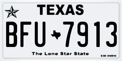 TX license plate BFU7913