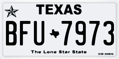 TX license plate BFU7973