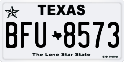 TX license plate BFU8573