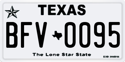TX license plate BFV0095