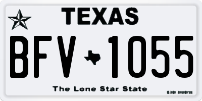 TX license plate BFV1055