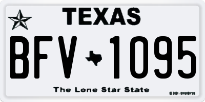 TX license plate BFV1095