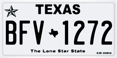TX license plate BFV1272