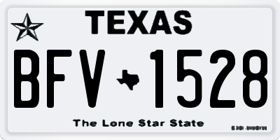TX license plate BFV1528