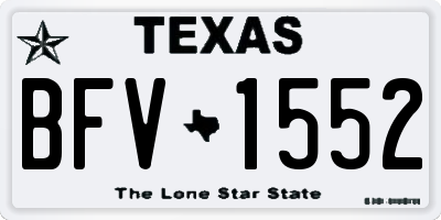 TX license plate BFV1552