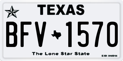 TX license plate BFV1570