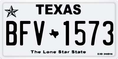 TX license plate BFV1573