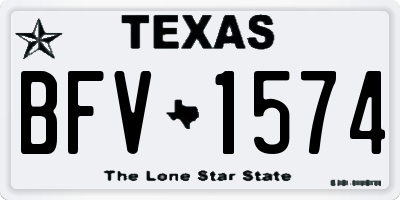 TX license plate BFV1574