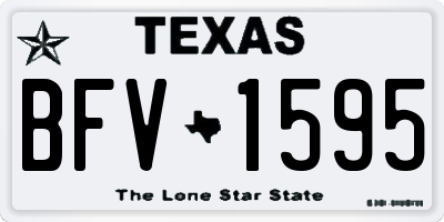 TX license plate BFV1595