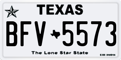 TX license plate BFV5573