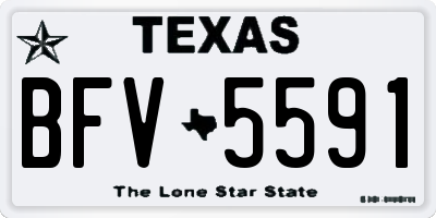 TX license plate BFV5591