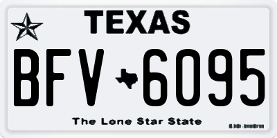 TX license plate BFV6095