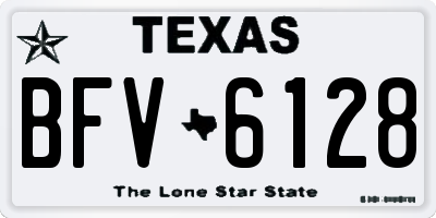 TX license plate BFV6128