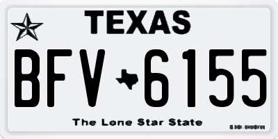 TX license plate BFV6155