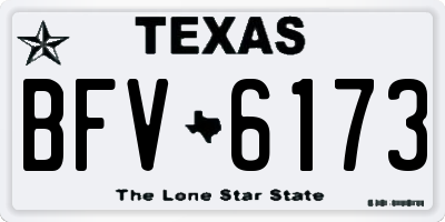 TX license plate BFV6173